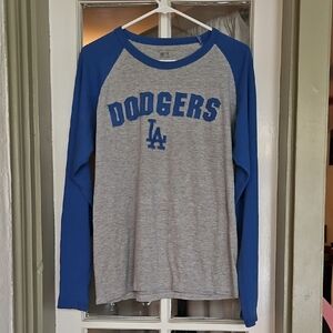LA Dodgers Baseball Long Sleeve Raglan T-Shirt Wright & Ditson